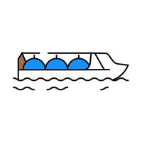gas hydrogen carrier ship icon color illustration vector