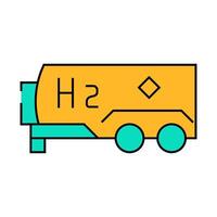 tank hydrogen icon color illustration vector