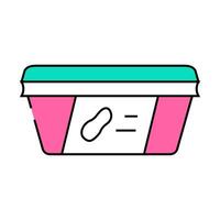 paste peanut package icon color illustration vector