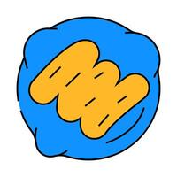 cookies with peanut butter icon color illustration vector