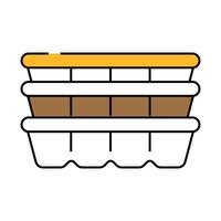 cassette peat icon color illustration vector