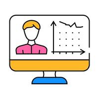 client activity analysis kyc icon color illustration vector