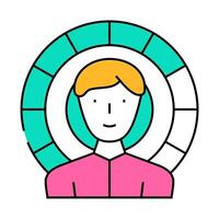 grading scale kyc icon color illustration vector