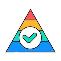 balanced diet icon color illustration vector