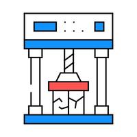 crash test icon color illustration vector