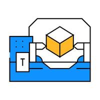 machine of production icon color illustration vector