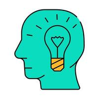 idea for production icon color illustration vector