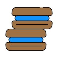 cookies dessert icon color illustration vector