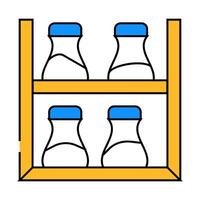 spice shelf icon color illustration vector