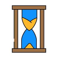 sand clock icon color illustration vector
