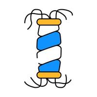 playing funny pet toy icon color illustration vector