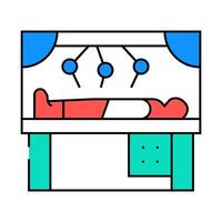 robot doing surgery operation icon color illustration vector