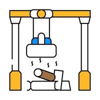 sorting metals icon color illustration vector
