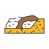 garbage disposal icon color illustration vector
