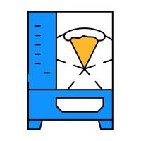 pizza vending machine icon color illustration vector