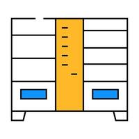 double vending machine icon color illustration vector