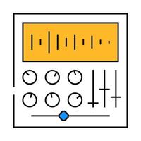 sound processing production icon color illustration vector