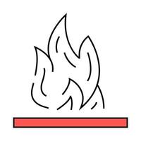 flammable container icon color illustration vector