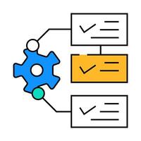 system monitoring icon color illustration vector