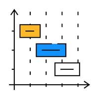time intervals erp icon color illustration vector