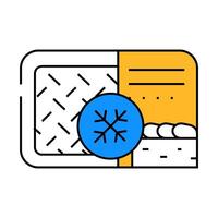 meat pie frozen dish icon color illustration vector