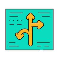 direction globalization icon color illustration vector