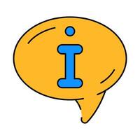 information speech icon color illustration vector