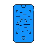 crash viewfinder icon color illustration vector