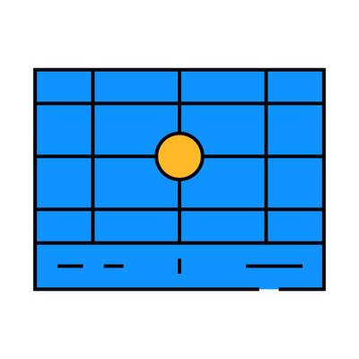 dividing grid icon color illustration