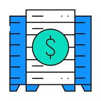 data center business intelligence icon color illustration vector