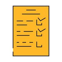 check list icon color illustration vector