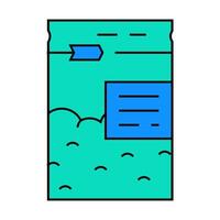 abstract package icon color illustration vector