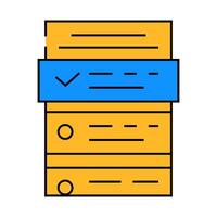 task list icon color illustration vector