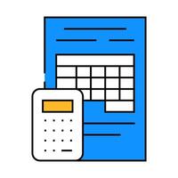 tables business manager icon color illustration vector