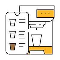 mobile phone application for control coffee machine icon color illustration vector