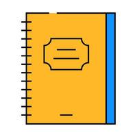 spring diary icon color illustration vector