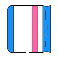 diary for writing icon color illustration vector