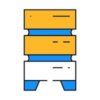 data center server for storage file icon color illustration vector