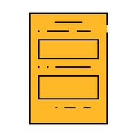 form file icon color illustration vector