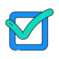 check file icon color illustration vector