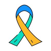 aids day icon color illustration vector