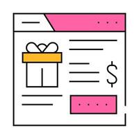 promo code on site icon color illustration vector