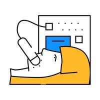 laser rejuvenation client icon color illustration vector