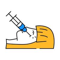 blanching procedure icon color illustration vector