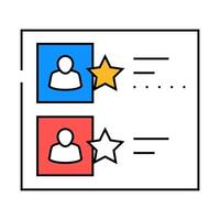 board of honor icon color illustration vector