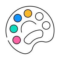 palette for painting icon color illustration vector
