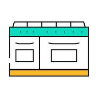 gas range icon color illustration vector