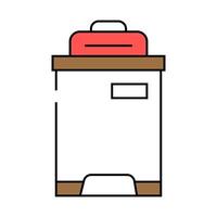 trash compactor icon color illustration vector