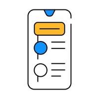 app for time management icon color illustration vector