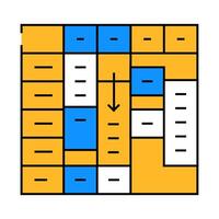 time table for planning icon color illustration vector